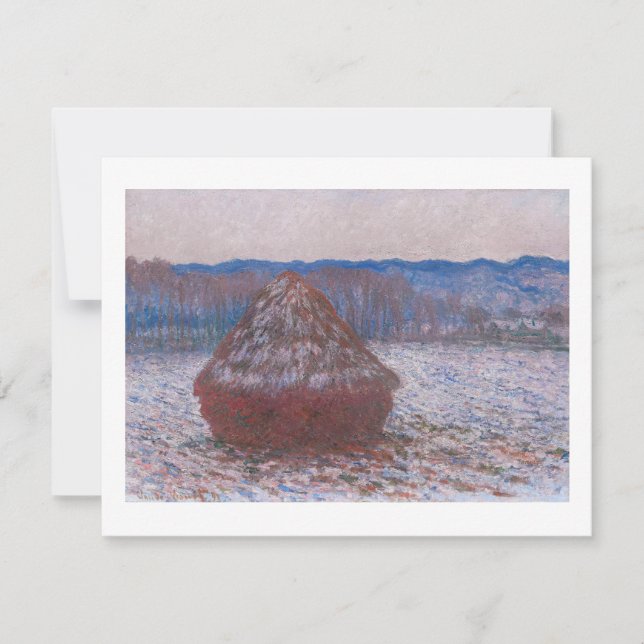 "HAYSTACKS" 1890-1891 CLAUDE MONET POSTCARD (Front)