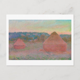 "HAYSTACKS, AUTUMN" 1890-91 CLAUDE MONET POSTCARD
