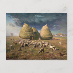 Haystacks: Autumn - Jean-François Millet Postcard
