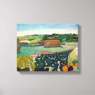 Haystacks in Brittany, 1890 (oil on canvas) Canvas Print
