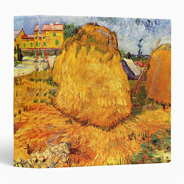 Haystacks in Provence by Vincent van Gogh Binder (Front/Spine)