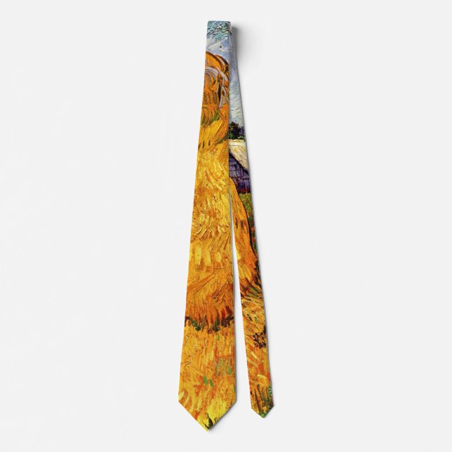 Haystacks in Provence by Vincent van Gogh Tie (Front)