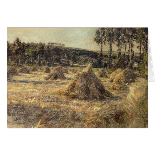 Haystacks in Sunset, 1906 (Front Horizontal)