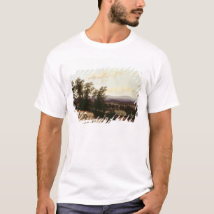 Haystacks near a River, near Harford, Warwickshire T-Shirt