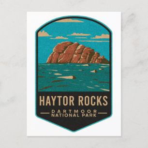Haytor Rocks Dartmoor National Park Postcard
