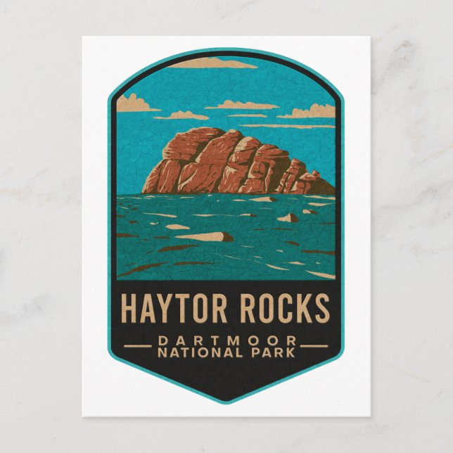 Haytor Rocks Dartmoor National Park Postcard (Front)