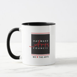 Hayward Arts Council Logo Mug Deluxe with Black