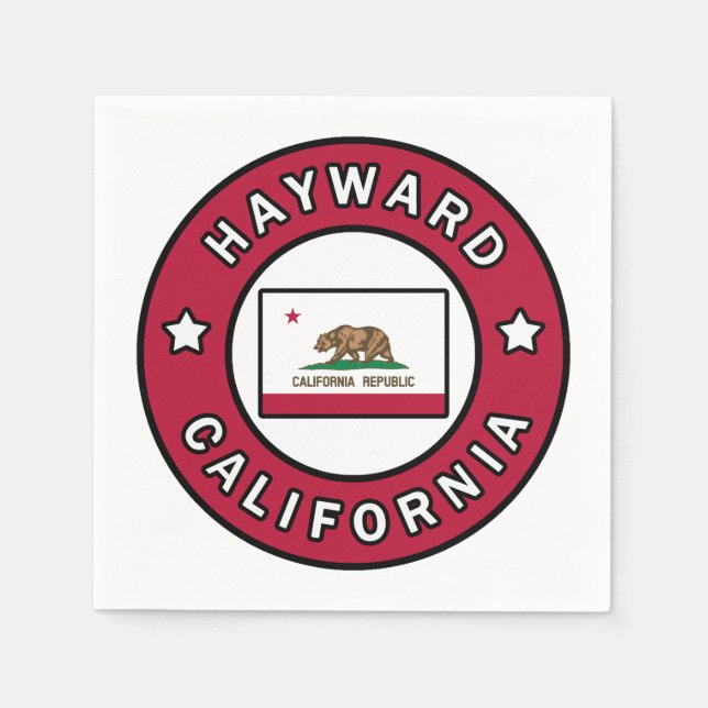 Hayward California Napkin (Front)