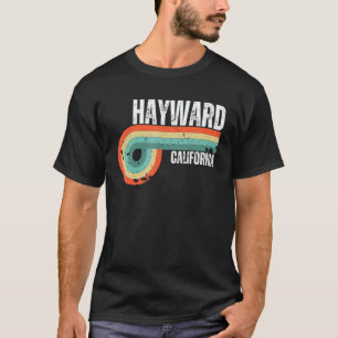 Hayward City California State Vintage Retro Souven T-Shirt