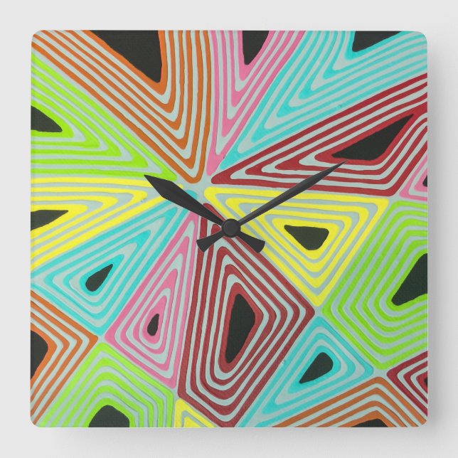 Haywire in Black Wall Clock (Front)