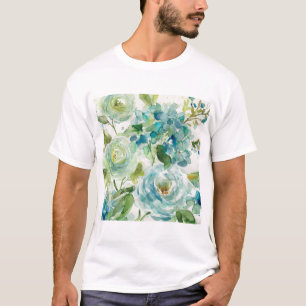 HAZ06 Cool Watercolor Floral.tif T-Shirt