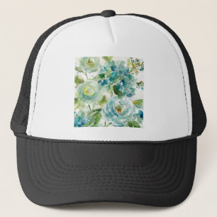 HAZ06 Cool Watercolor Floral.tif Trucker Hat