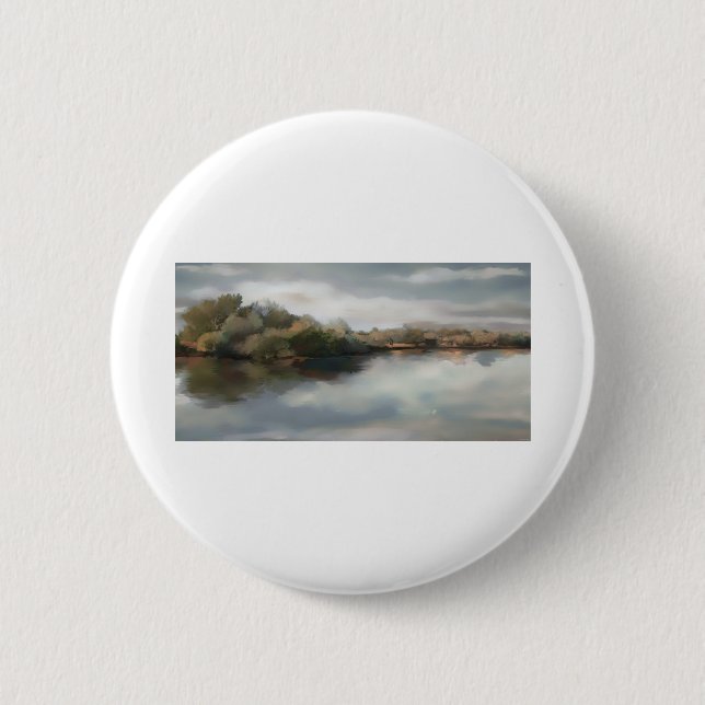 HAZ93 River Fields.tif 2 Inch Round Button (Front)