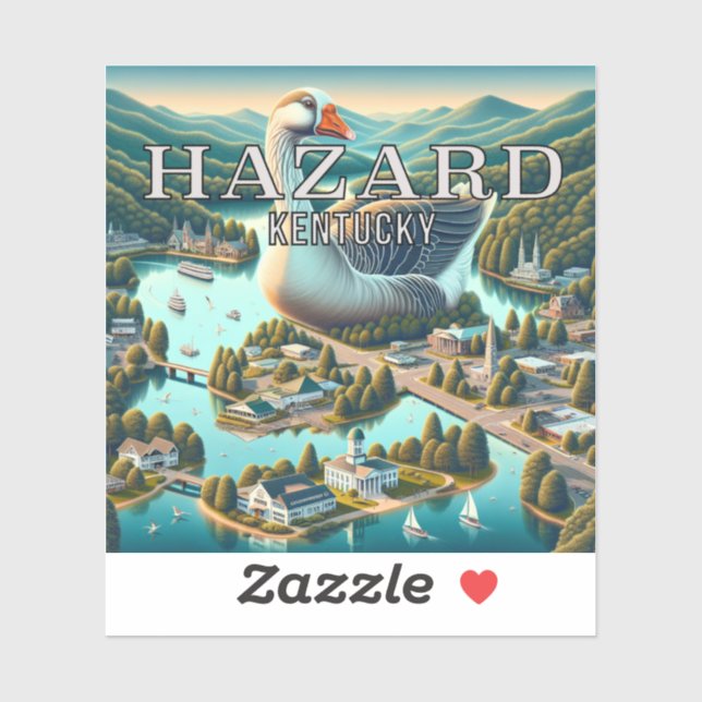 Hazard Kentucky 3 Inch Vinyl Sticker (Sheet)