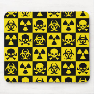 Hazard Pattern Mouse Pad