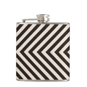 Hazard Stripes Hip Flask