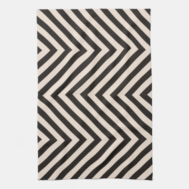 Hazard Stripes Kitchen Towel (Vertical)