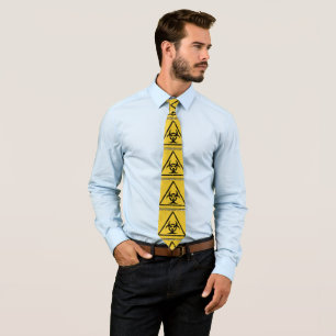 Hazard Warning Symbol Tiling Design Pattern V2 Tie