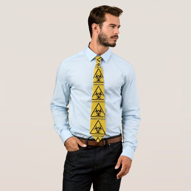 Hazard Warning Symbol Tiling Design Pattern V2 Tie (In Situ)