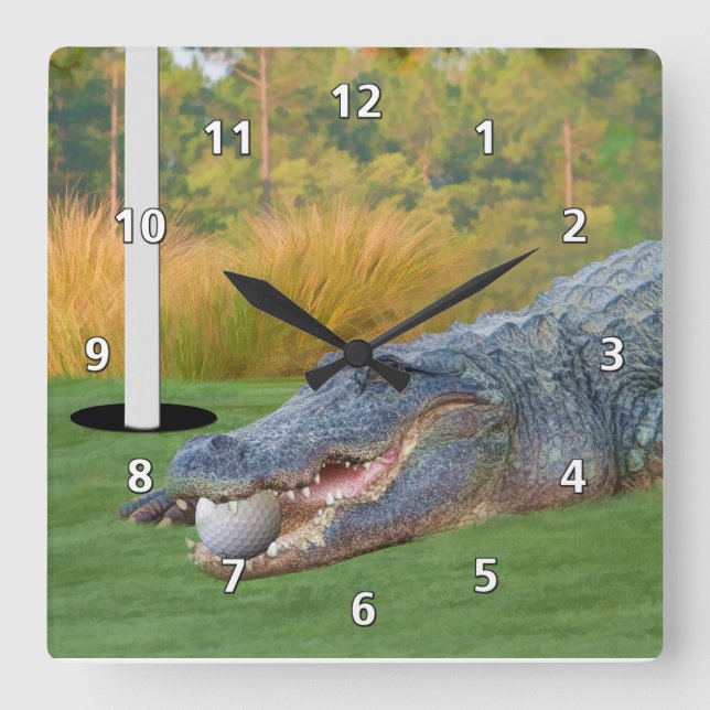 Hazardous Lie,  Gator, Golfer’s Clock (Front)