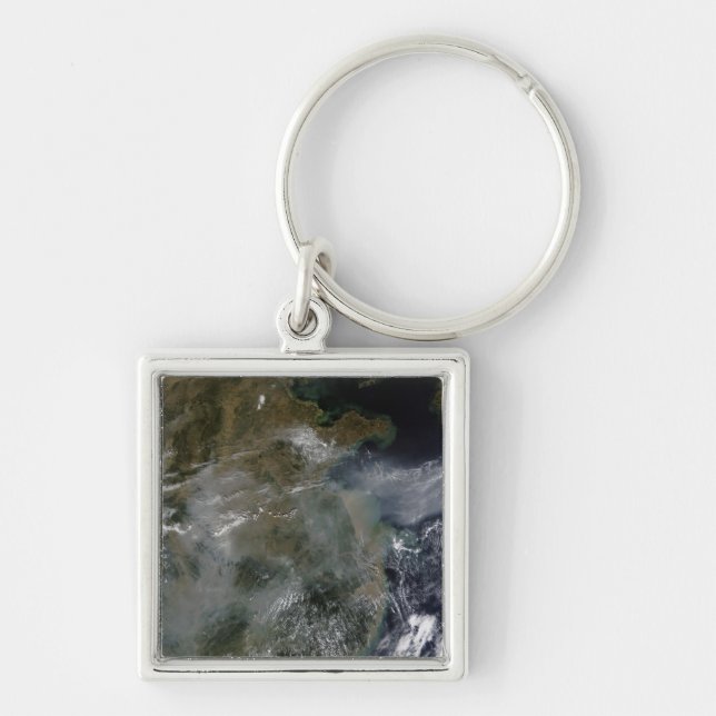 Haze across the North China Plain Keychain (Front)