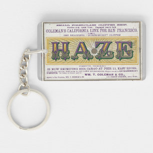 Haze Clipper sailing ship 1900 Keychain