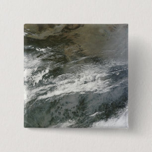 Haze over China 2 Inch Square Button