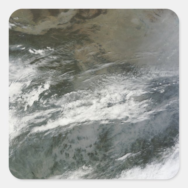 Haze over China Square Sticker (Front)