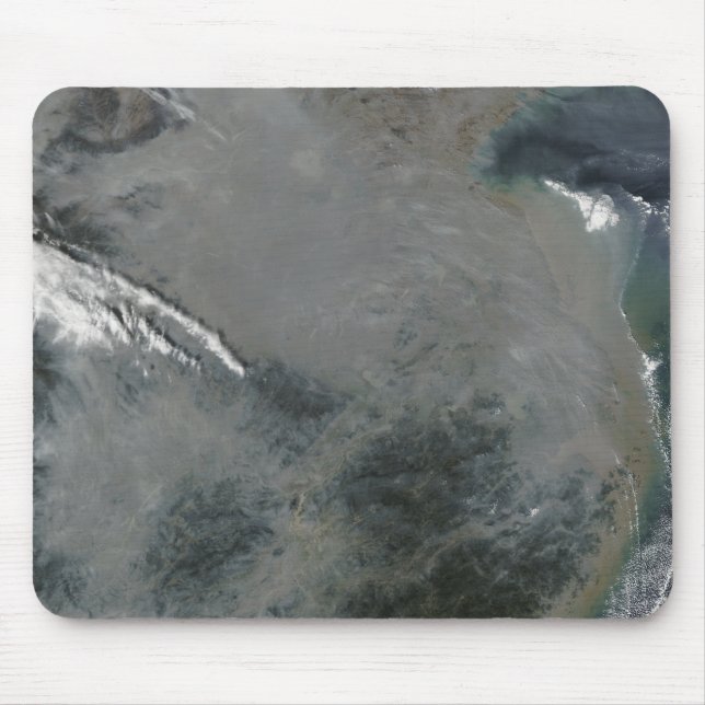 Haze over eastern China Mouse Pad (Front)