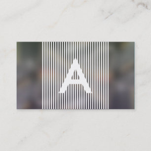 hazed monogram business card