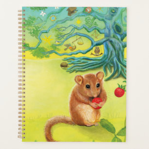 Hazel Dormouse Eating Wild Strawberry   Planner