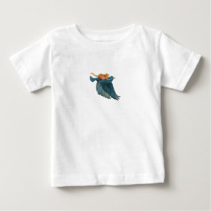 Hazel dormouse & Starling flying Baby T-Shirt