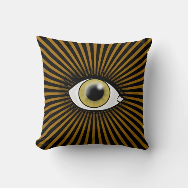 Hazel Eye icon Throw Pillow (Front)