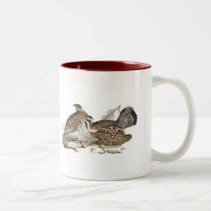 Hazel Grouse Two-Tone Coffee Mug