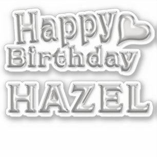 Hazel Happy Birthday Autocollants Autocollants