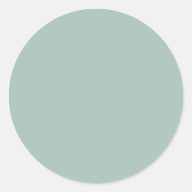 Hazel Solid Colour Classic Round Sticker (Front)