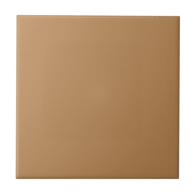 Hazelnut Brown Solid Colour | Classic Elegant Tile (Front)