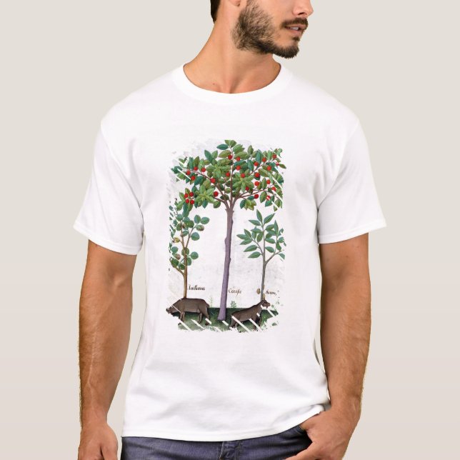 Hazelnut Bush  and Cherry tree T-Shirt (Front)