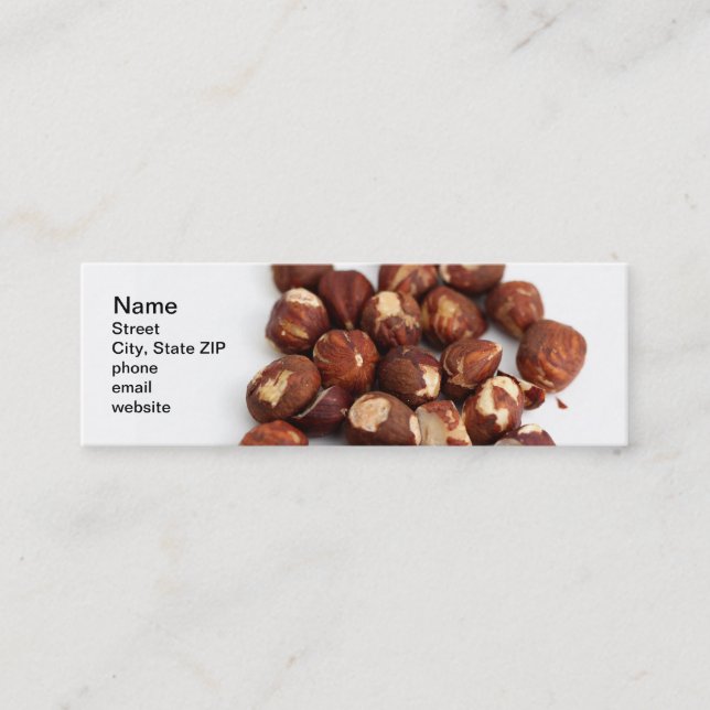 Hazelnuts Mini Business Card (Front)
