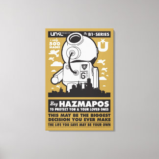 HazMaPoster_Brown Canvas Print