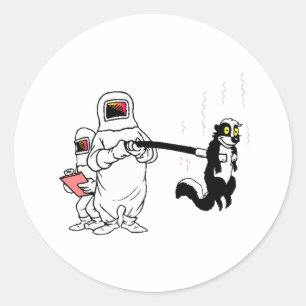 Hazmat Team Classic Round Sticker