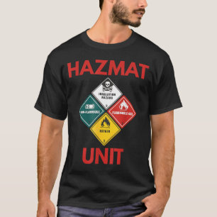 Hazmat Unit Costume Cosplay Halloween Birthday T-Shirt