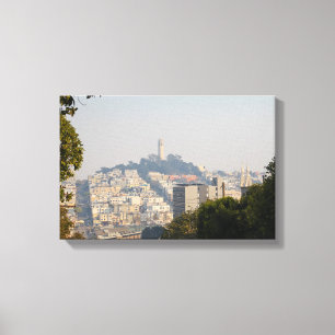 Hazy Coit Tower, San Fancisco, California Canvas Print