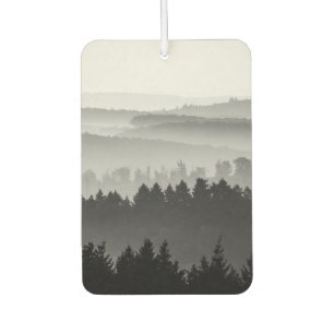 Hazy Forest Hills Black and White Landscape Photo Air Freshener