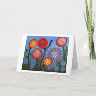 hazy meadows... greetings card