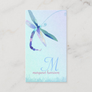 Hazy Morning Dragonfly Professional Business Card