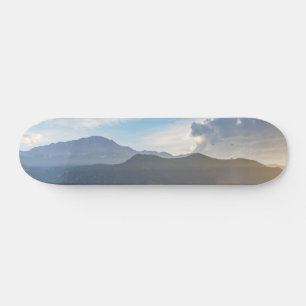 Hazy Pikes Peak Sunset Skateboard