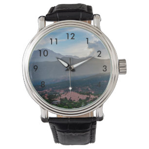 Hazy Pikes Peak Sunset Wrist Watch