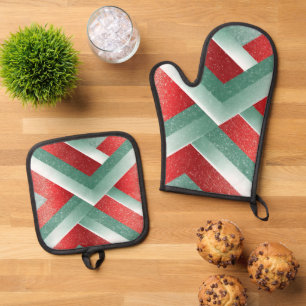 Hazy Sun Festive Oven Mitt & Pot Holder Set