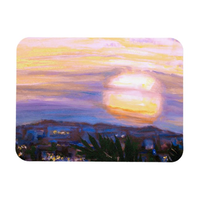 Hazy Sunset Magnet (Horizontal)